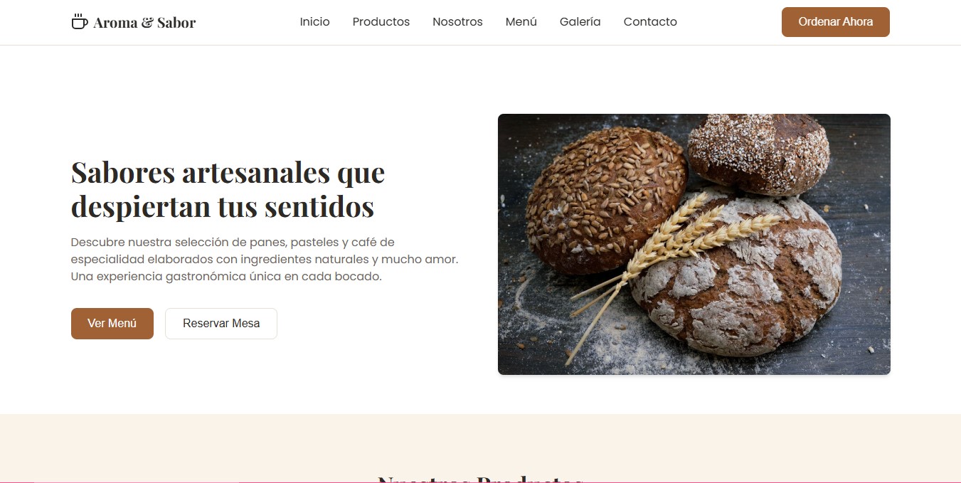 E-commerce Panaderia Aroma y Sabor
